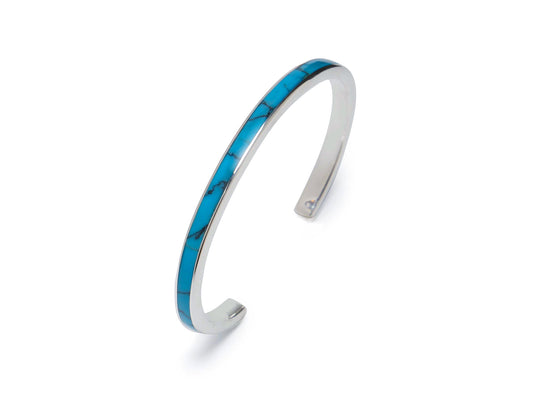 [DSTN] Bangle Silver 925 Turquoise Bracelet