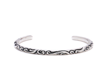 [DSTN] Bangle Sterling Silver Arabesque Bracelet