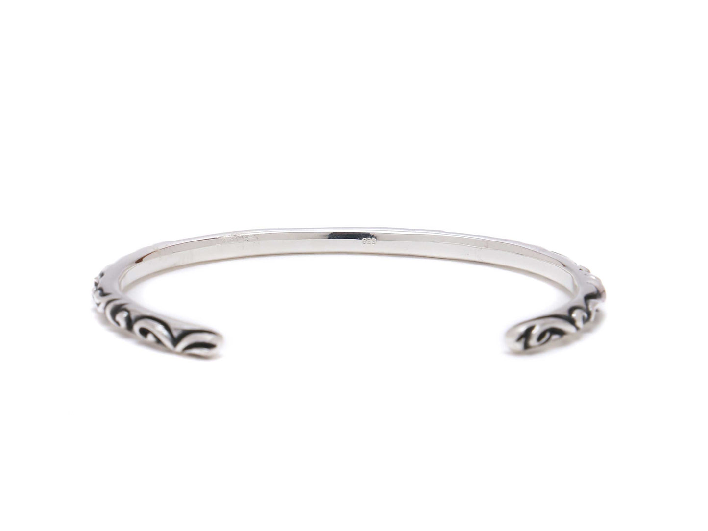 [DSTN] Bangle Sterling Silver Arabesque Bracelet