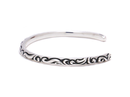 [DSTN] Bangle Sterling Silver Arabesque Bracelet